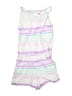 OshKosh B'gosh Stripes White Purple Dress Size 8 - photo 1