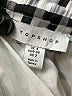 Topshop Checkered-gingham Gray Casual Skirt Size 2 - photo 4