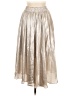 H&M 100% Polyester Metallic Silver Formal Skirt Size 6 - photo 2