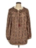 Paani 100% Polyester Brown Long Sleeve T-Shirt Size L - photo 1