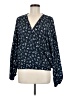 Daytrip 100% Polyester Blue Long Sleeve Blouse Size M - photo 1