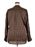 Sanctuary 100% Polyester Print Brown Long Sleeve Blouse Size XXL - photo 2