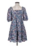 BCBG Paris Floral Blue Casual Dress Size XS - photo 1