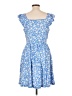 Assorted Brands Floral Blue Casual Dress Size L - photo 2