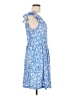 Assorted Brands Floral Blue Casual Dress Size L - photo 4