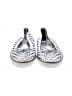 Tory Burch Checkered-gingham Silver Gray Flats Size 7 - photo 2