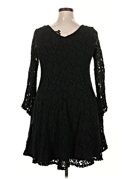 princess polly baby blue dress TORRID LoveSick Bell-Sleeve Burnout Mini Dress main image 0