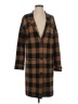 Nine West Plaid Brown Coat Size S - photo 1