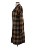 Nine West Plaid Brown Coat Size S - photo 5