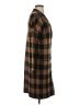 Nine West Plaid Brown Coat Size S - photo 4