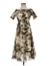 L'Agence 100% Polyester Camo Brown Cocktail Dress Size XS (0) - photo 1