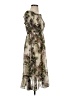 L'Agence 100% Polyester Camo Brown Cocktail Dress Size XS (0) - photo 4