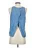 Gap 100% Lyocell Blue Sleeveless Blouse Size S (petite) - photo 2