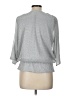 MSK Silver 3/4 Sleeve Blouse Size L - photo 2