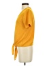 Madewell 100% Polyester Yellow Short Sleeve Blouse Size XS - photo 5