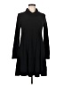 Lush Solid Black Casual Dress Size M - photo 1