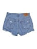 Levi's 100% Cotton Blue Denim Shorts Size 27 waist - photo 2