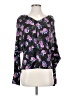Scoop Black Long Sleeve Blouse Size XS - photo 1