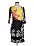 Analili Graphic Black Cocktail Dress Size M - photo 1
