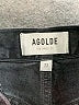 AGOLDE 100% Cotton Black Denim Shorts Size 23 waist - photo 3