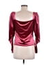 Express Burgundy 3/4 Sleeve Blouse Size M - photo 2