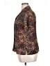 Notations 100% Polyester Animal Print Brown Short Sleeve Blouse Size XL - photo 5