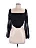 Shein 100% Polyester Black Long Sleeve Top Size 6 - photo 1