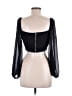 Shein 100% Polyester Black Long Sleeve Top Size 6 - photo 2