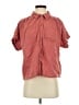 Old Navy 100% Cotton Red Short Sleeve Button-Down Shirt Size S (tall) - photo 1