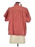 Old Navy 100% Cotton Red Short Sleeve Button-Down Shirt Size S (tall) - photo 2