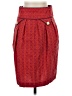 Madchen 100% Cotton Tweed Red Casual Skirt Size 4 - photo 1