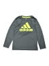 Adidas 100% Polyester Gray Long Sleeve T-Shirt Size 7 - photo 1