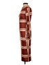 Unbranded Print Brown Burgundy Casual Dress Size S - photo 5