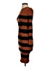 Timing Stripes Brown Casual Dress Size S - photo 5