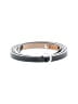 Garnet Hill Gray Black Leather Belt Size S - photo 1