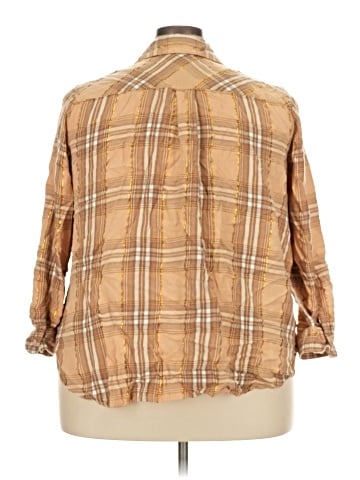 Lane Bryant 3/4 Sleeve Button-Down Shirt (view 2)