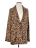 Open Edit 100% Polyester Animal Print Gold Blazer Size XS - photo 1