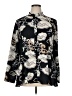 Natori 100% Polyester Print Black Long Sleeve Blouse Size XL - photo 1