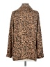 Open Edit 100% Polyester Animal Print Gold Blazer Size XS - photo 2