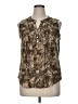 Notations Brown Sleeveless Blouse Size XL - photo 1