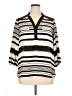 Hollywould 100% Polyester Stripes Ivory 3/4 Sleeve Blouse Size XL - photo 1