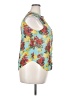 Collective Concepts 100% Polyester Floral Teal Sleeveless Blouse Size XXL - photo 4