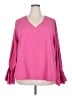 Lyaner Pink Long Sleeve Blouse Size XXL - photo 1