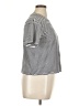 Caslon Stripes Ivory Short Sleeve Turtleneck Size XL - photo 4