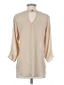 Daniel Rainn 100% Polyester Tan 3/4 Sleeve Blouse Size S - photo 2