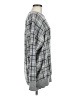 Neiman Marcus 100% Cashmere Checkered-gingham Gray Cashmere Pullover Sweater Size M - photo 4