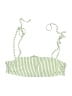 H&M Stripes Green Swimsuit Top Size 4 - photo 1