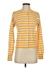 Lands' End 100% Cotton Stripes Yellow Pullover Sweater Size XS - photo 1