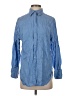 Zara Blue Long Sleeve Button-Down Shirt Size S - photo 1