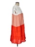 Shein Color Block Orange Casual Dress Size L - photo 4